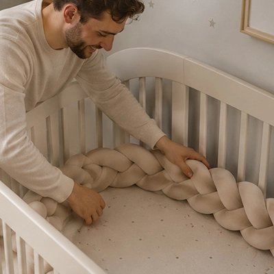 Tresse de lit papa heureux de l'installation facile